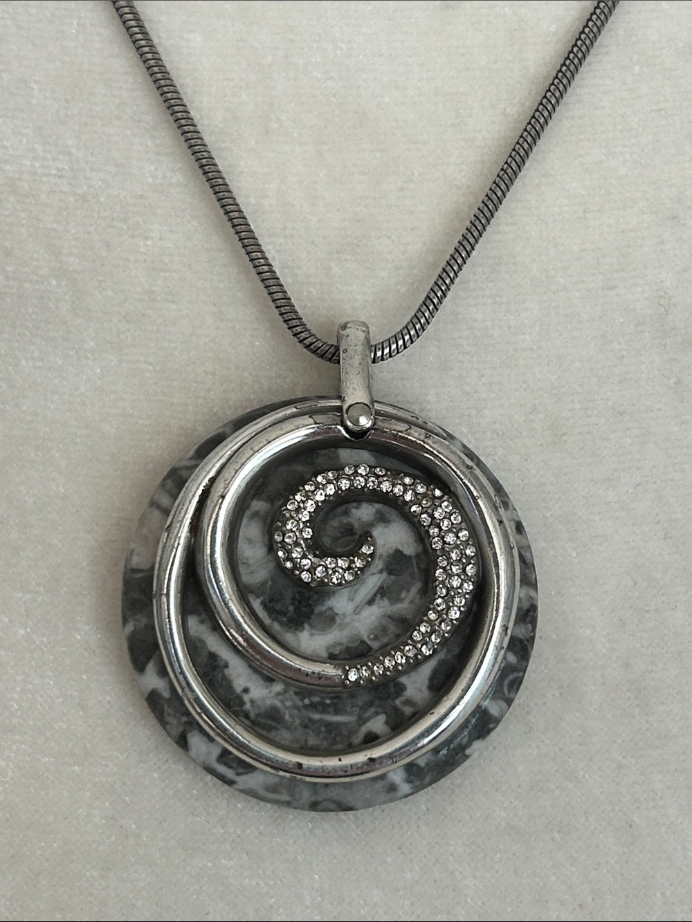 Brighton Majestic crystal and swirl pendant necklace